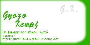 gyozo kempf business card