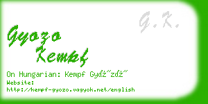 gyozo kempf business card